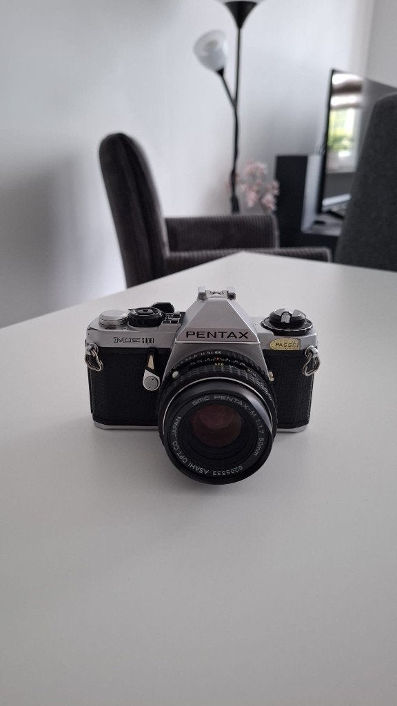 Pentax ME Super - Analoge Camera, Audio, Tv en Foto, Ophalen, Gebruikt, Spiegelreflex, Pentax