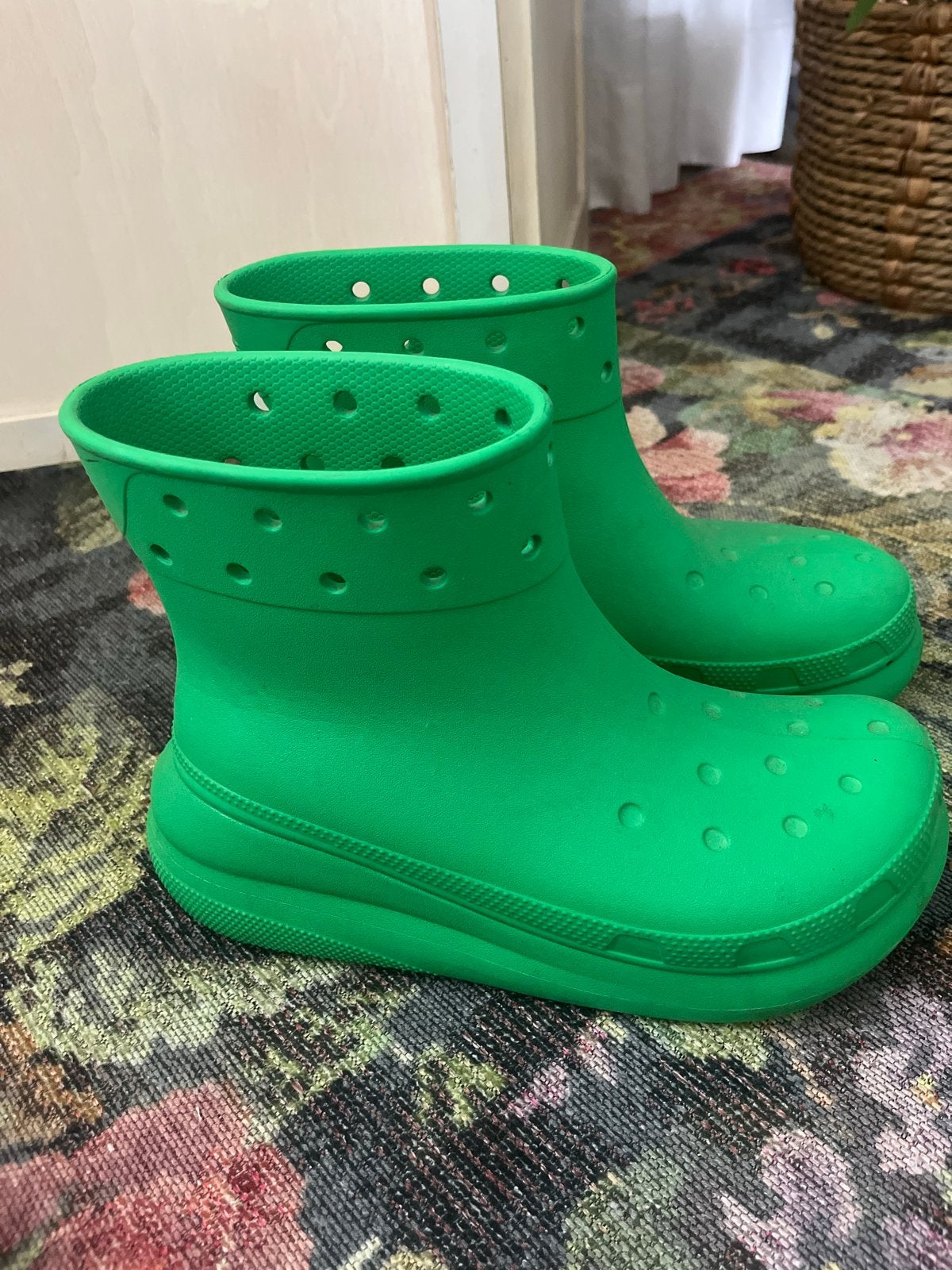 Groene Crocs regenlaarzen - Maat 38/39 (W8/M10), Ophalen, Gedragen, Groen, Regenlaarzen