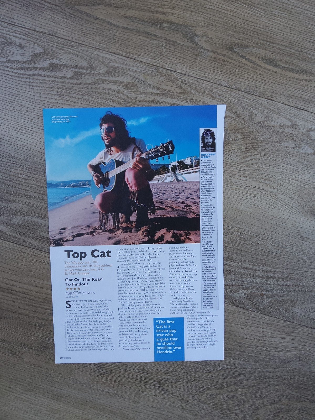 Cat Stevens:  1971, Ophalen of Verzenden, Zo goed als nieuw, Foto of Kaart