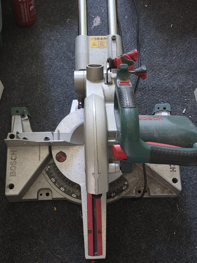afkortzaag, Doe-het-zelf en Verbouw, Ophalen, Gebruikt, Afkortzaag, 1200 watt of meer
