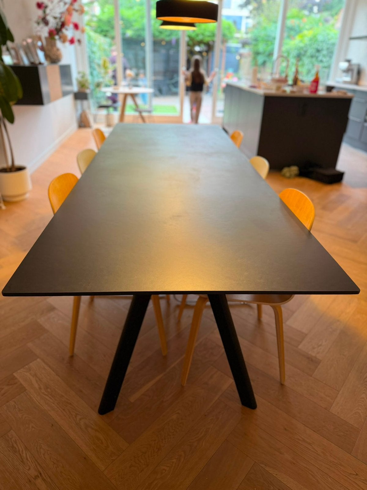 TE KOOP: ZWARTE HAY COPENHAGUE CPH30 EETTAFEL, Huis en Inrichting, Tafels | Eettafels, Ophalen, Gebruikt, 200 cm of meer, 50 tot 100 cm