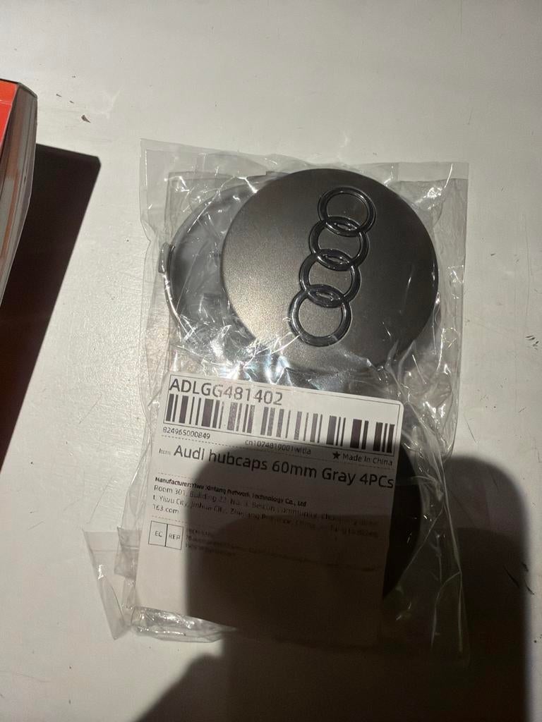 Nieuwe Audi Naafdoppen 60mm - Set van 4, Ophalen of Verzenden, Nieuw, Audi