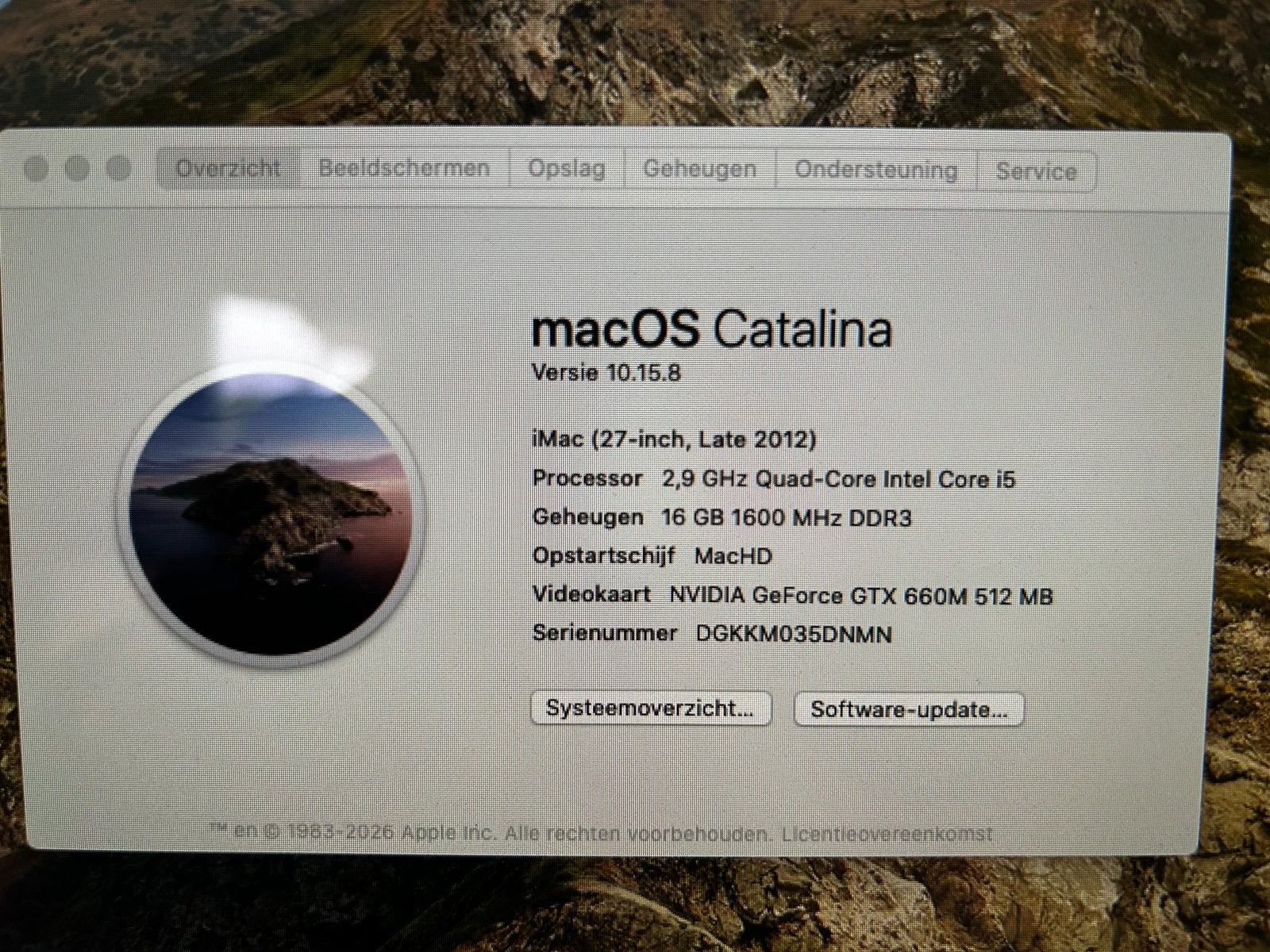 iMac (27-inch, Late 2012) - 2.9 GHz i5, 16GB RAM, Computers en Software, Apple Desktops, Ophalen, Gebruikt, 2 tot 3 Ghz, HDD