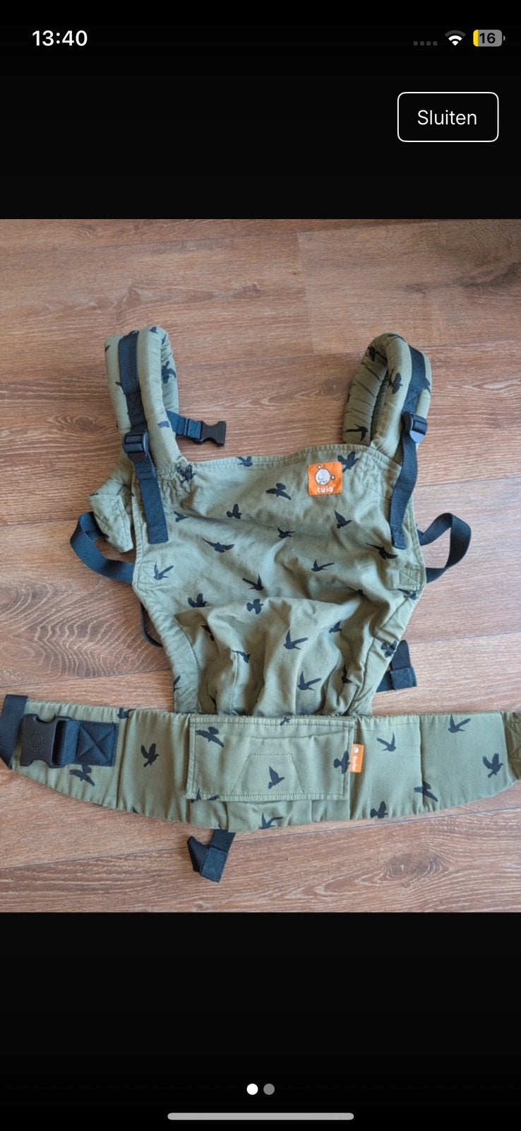 Tula draagzak, Kinderen en Baby's, Babydragers en Draagdoeken, Gebruikt, Buik of Rug, Draagzak, Ophalen