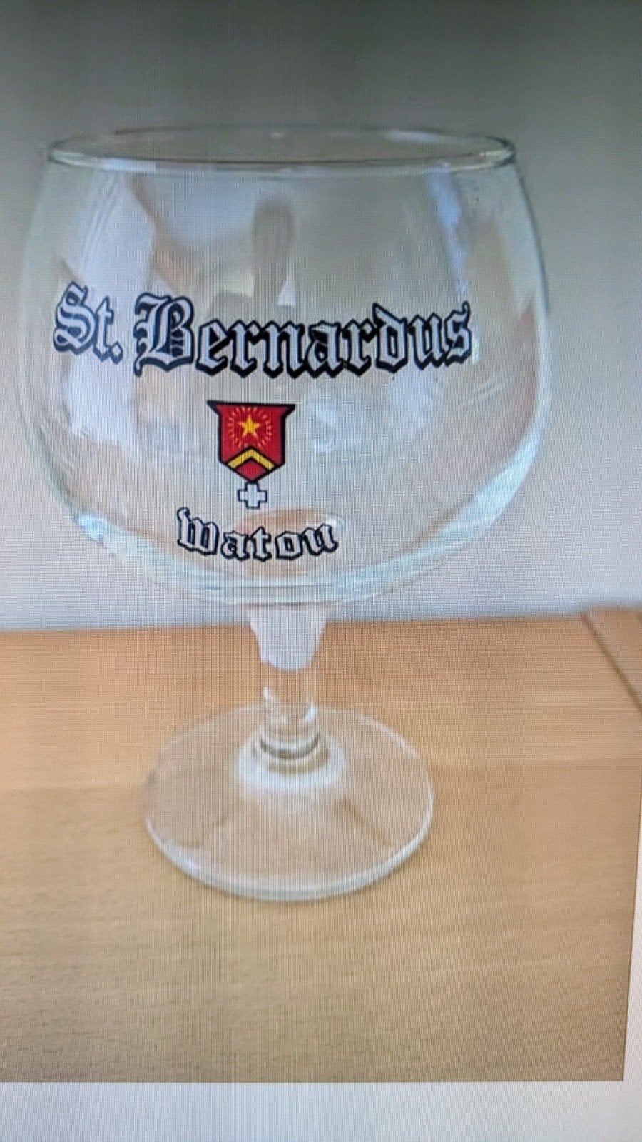 St. Bernardus Watou Bierglas 33 cl, Ophalen of Verzenden, Zo goed als nieuw, Glas of Glazen, Overige merken