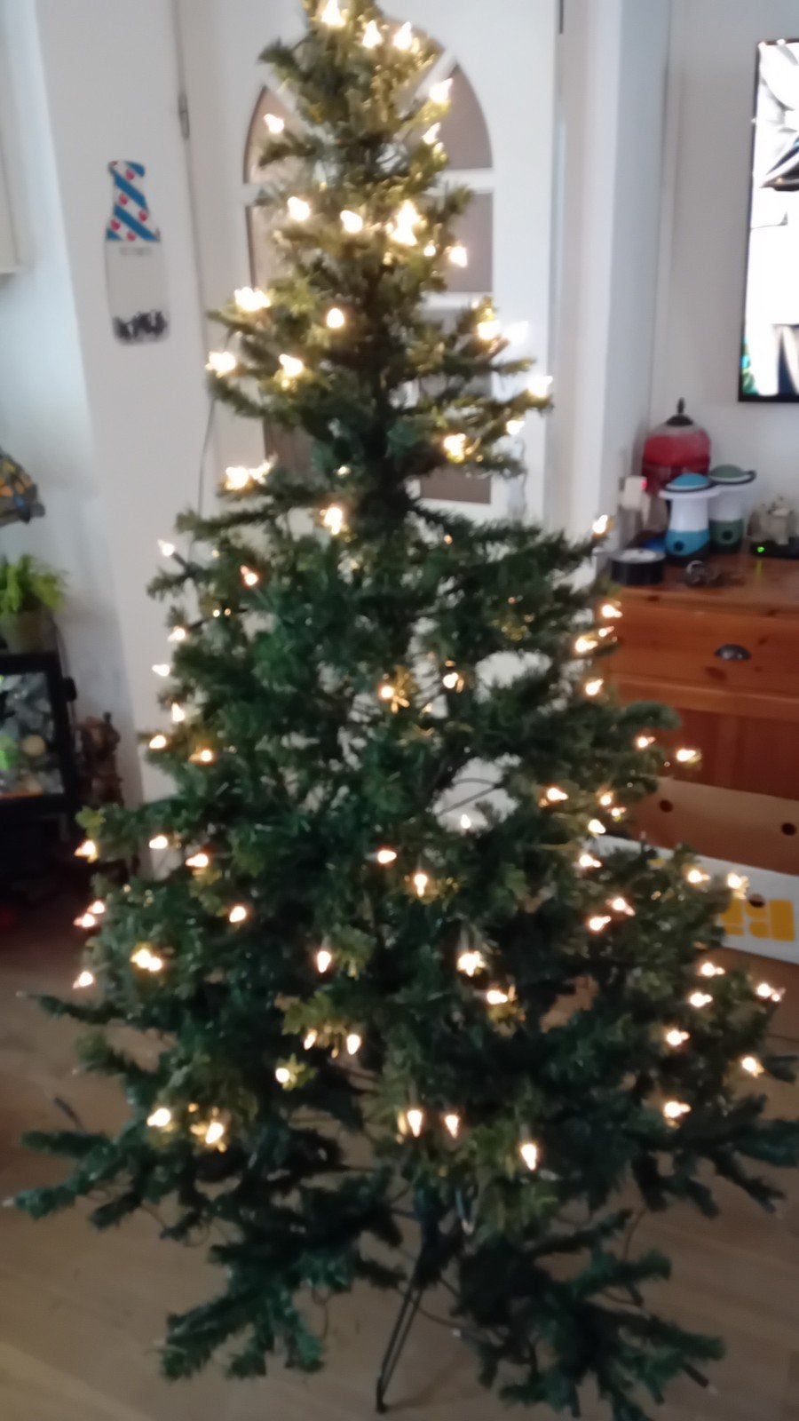 Uitklapbare kerstboom met verlichting., Ophalen