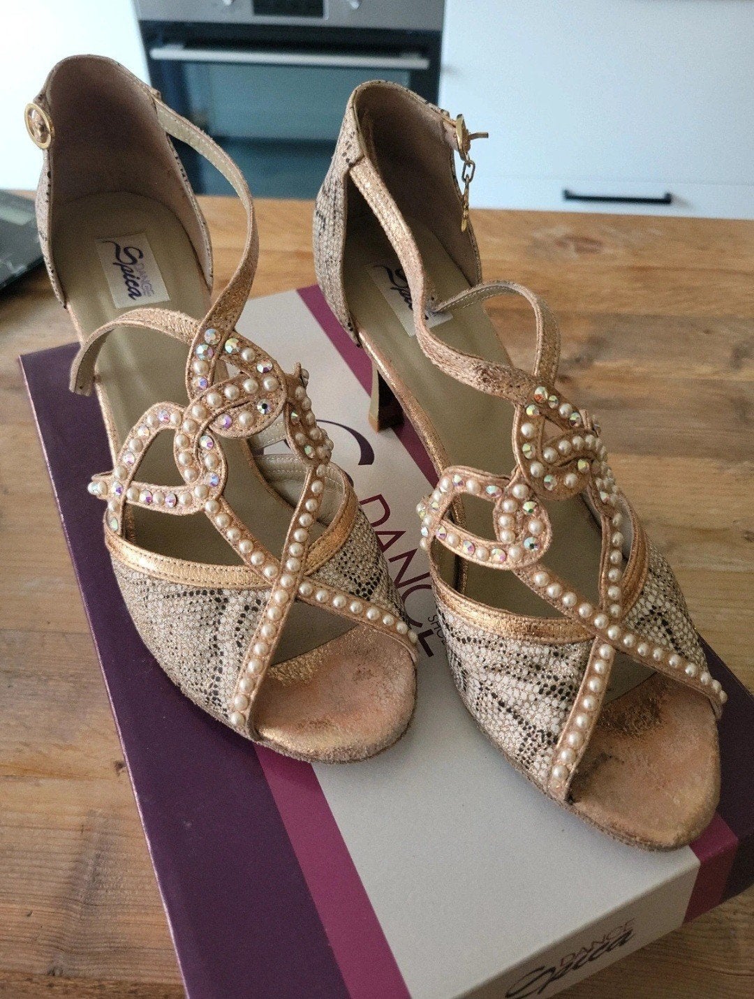 Latin dansschoenen, maat 41, Ophalen of Verzenden, Gebruikt, Schoenen