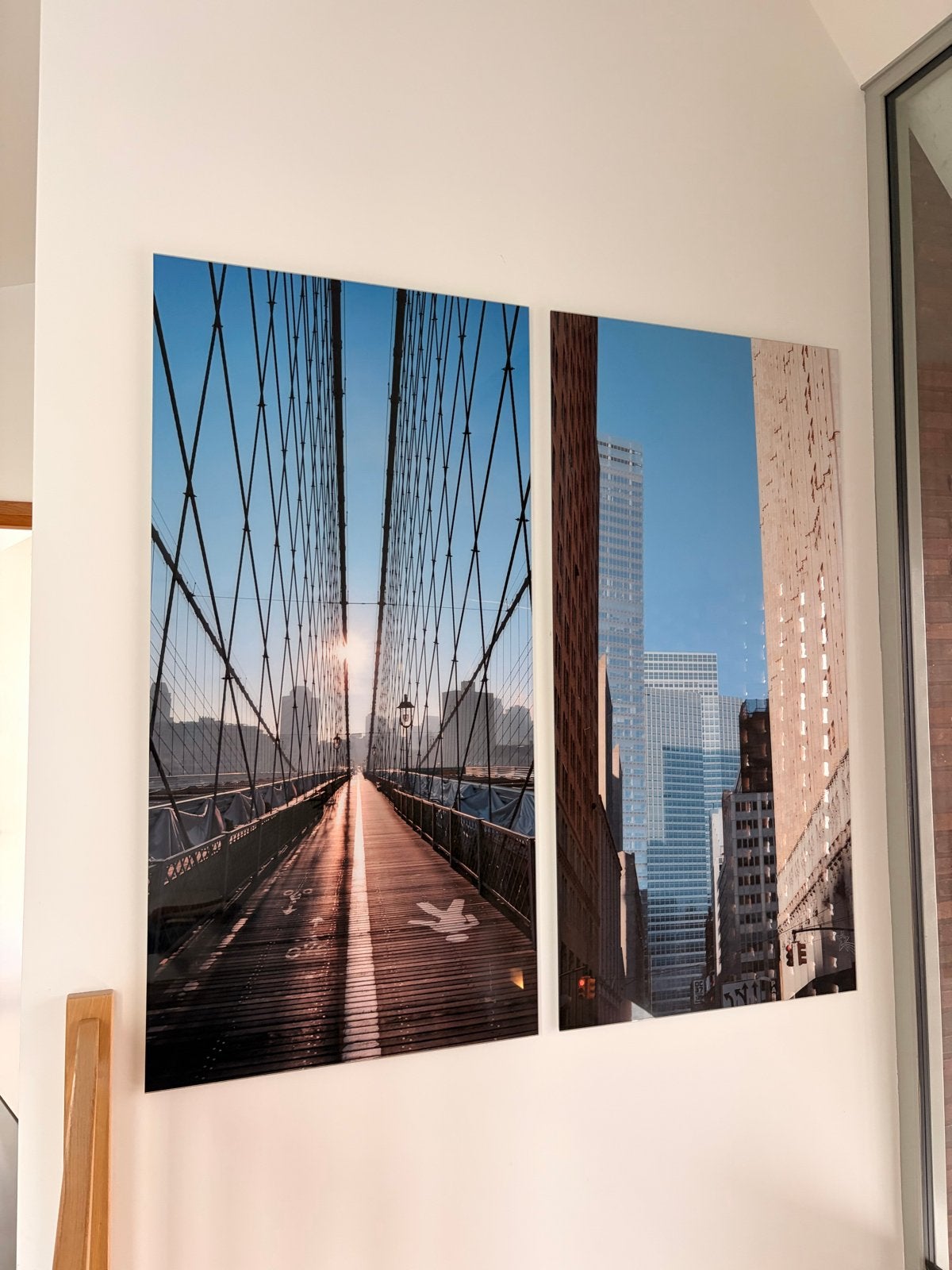 2x New York Art Prints op Acryl Dibond - 180x80cm xl, Ophalen, Print, Fotografie, Achter glas