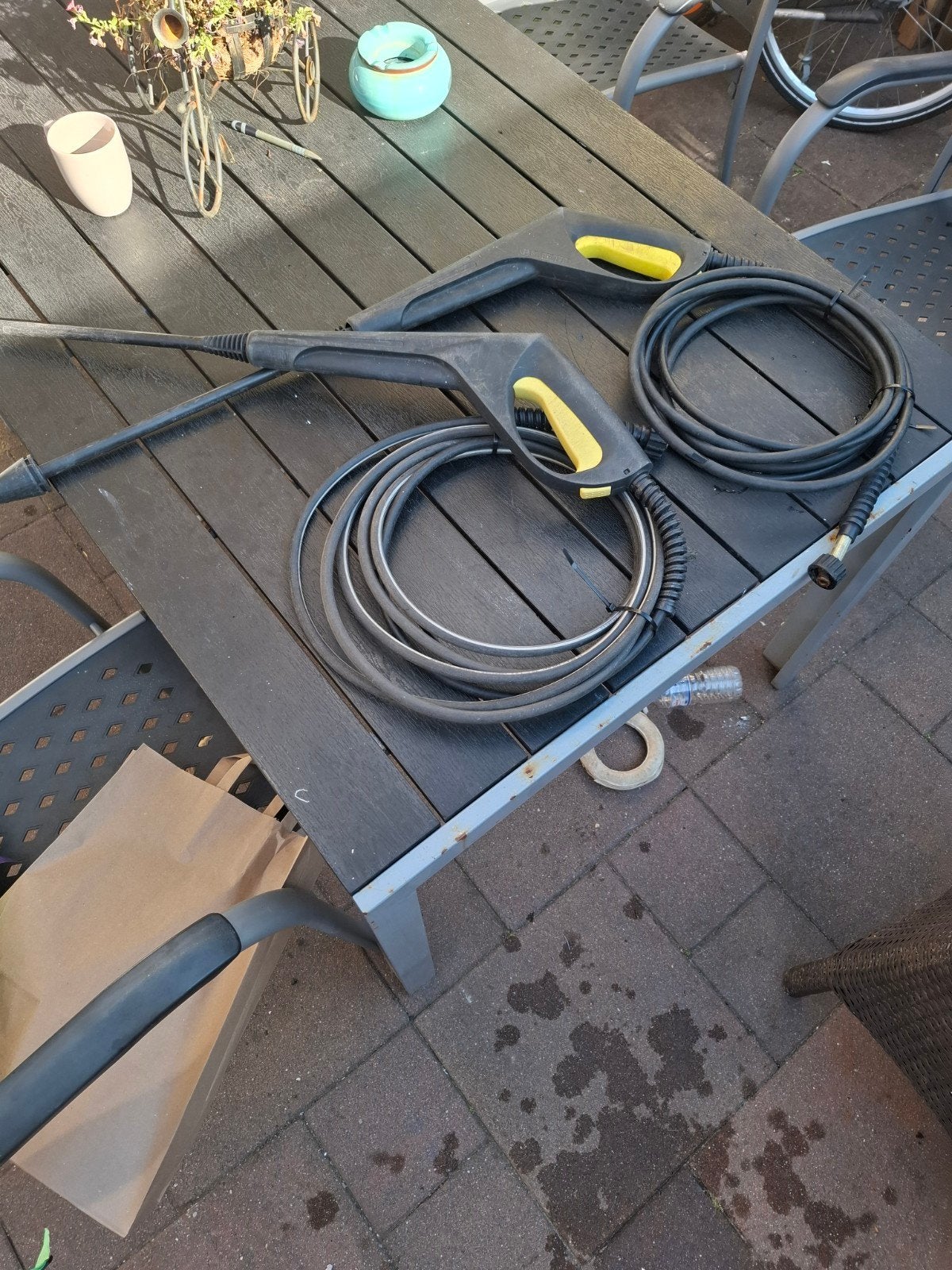 2 x karcher lans met pistool  voor 10 euro, Ophalen, Elektrisch