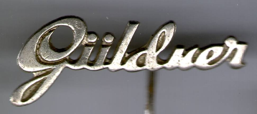 GÜLDNER zilverkleurig motorfietsen speldje ( G_026), Verzenden, Zo goed als nieuw, Transport, Speldje of Pin