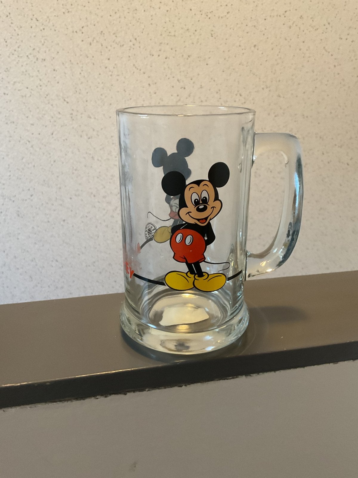 Bierglas/pull uit Disneyland parijs, Ophalen of Verzenden, Mickey Mouse, Nieuw, Servies