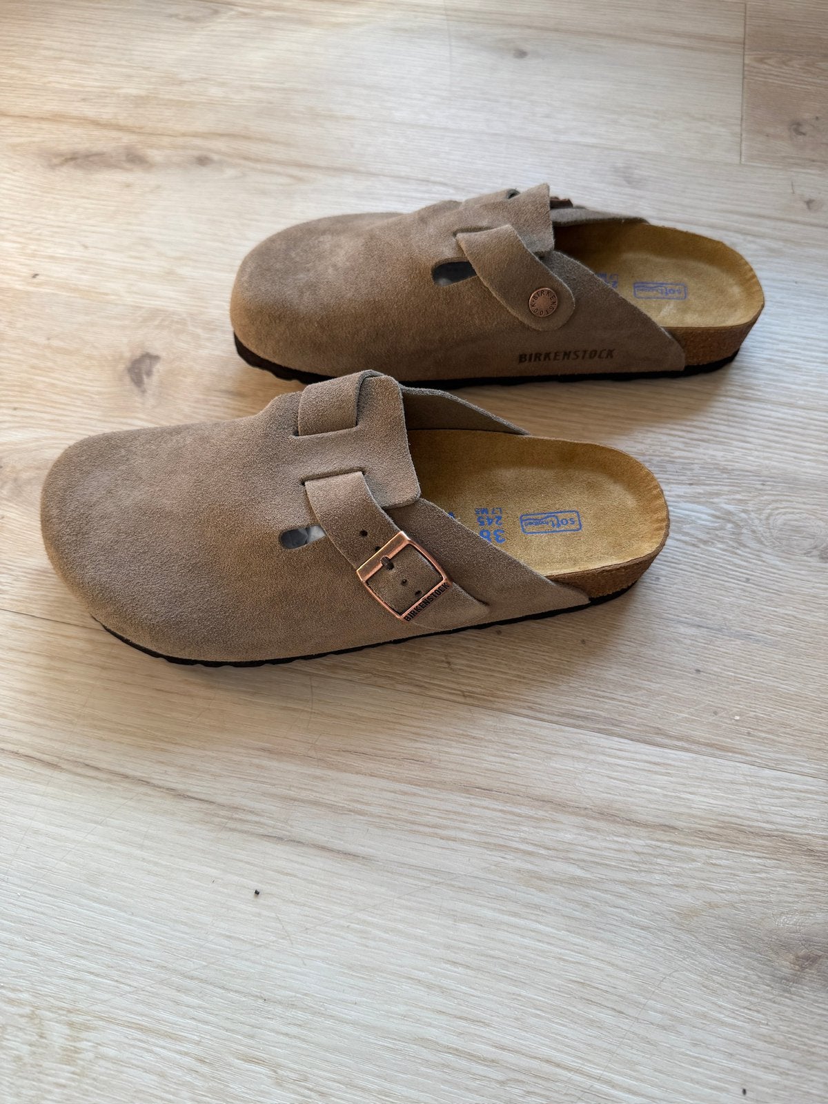 Birkenstock Boston Taupe maat 38, Overige kleuren, Nieuw, Sandalen of Muiltjes, Ophalen of Verzenden