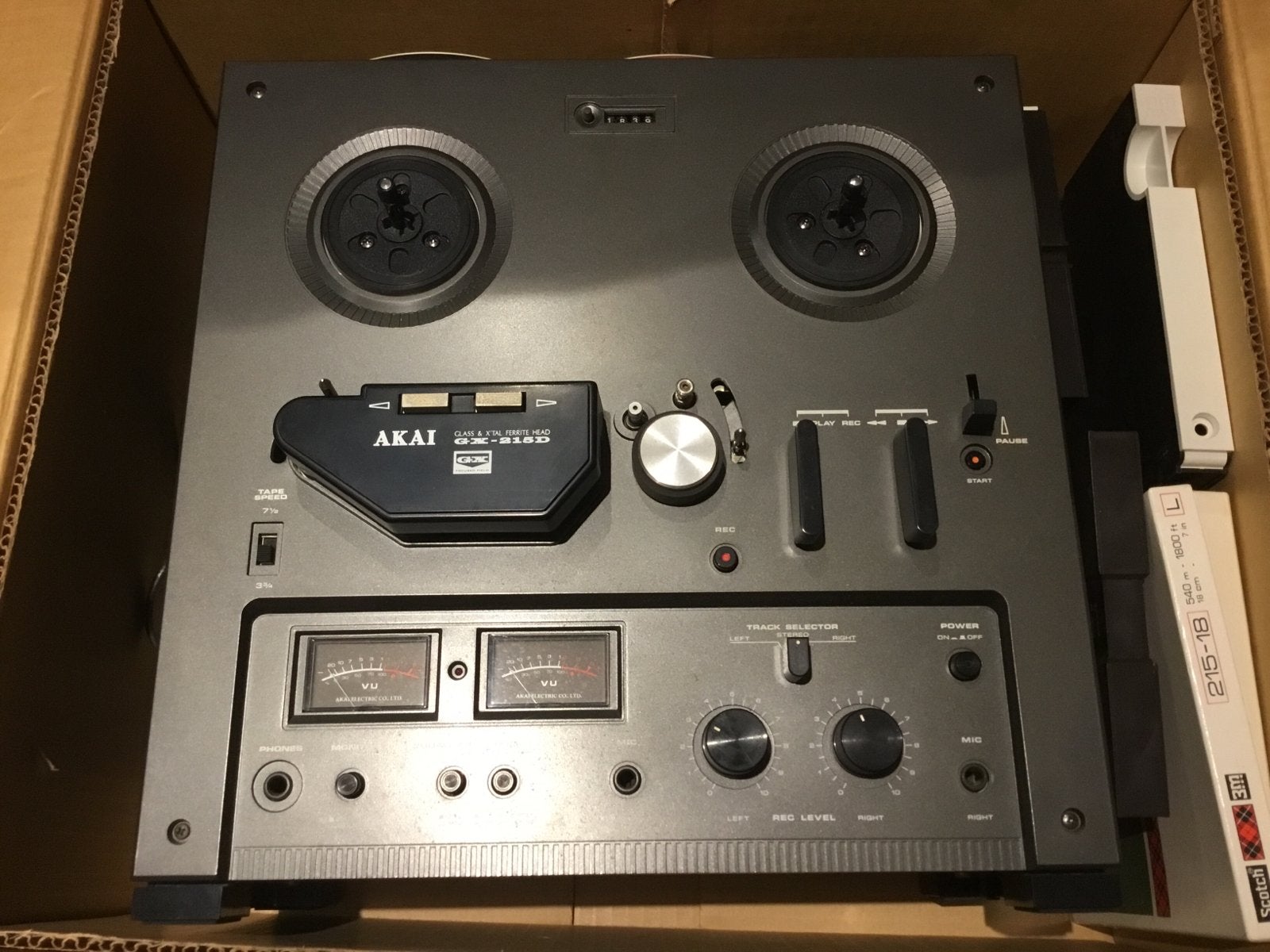 Akai GX-215D  Bandrecorder - Vintage Audio, Audio, Tv en Foto, Bandrecorders, Ophalen of Verzenden, Bandrecorder, Met banden