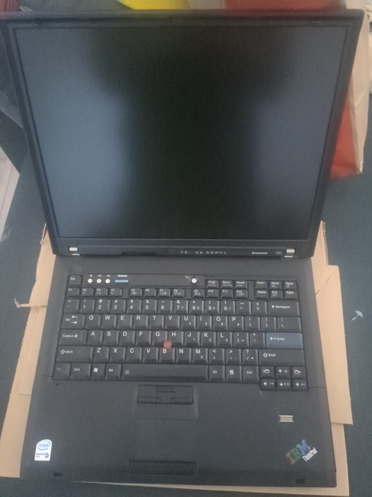Lenovo ThinkPad T60 - Vintage Laptop voor Hobbyisten, Gebruikt, HDD, Qwerty, Verzenden