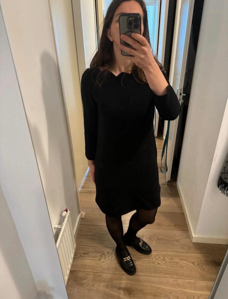 Zwart Claudie Pierlot jurkje maat S - Herfst/Winter, Kleding | Dames, Zwart, Ophalen of Verzenden, Zo goed als nieuw, Maat 36 (S)