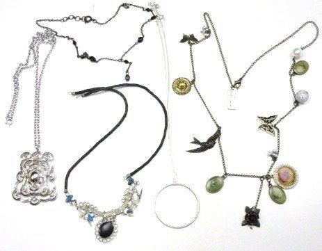 Kettingen 5 stuks - ketting - Vlinder Zwaluw, Ophalen of Verzenden, Zilver, Overige materialen