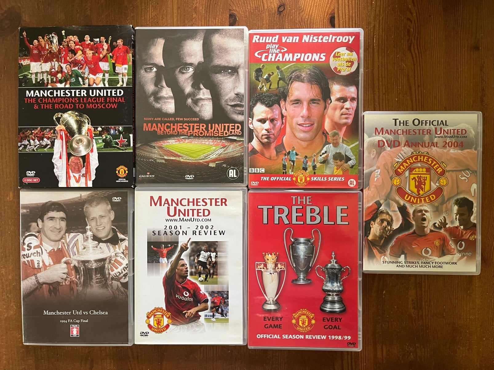 Manchester United DVD Collectie - 8 Films, Alle leeftijden, Ophalen of Verzenden, Gebruikt, Documentaire