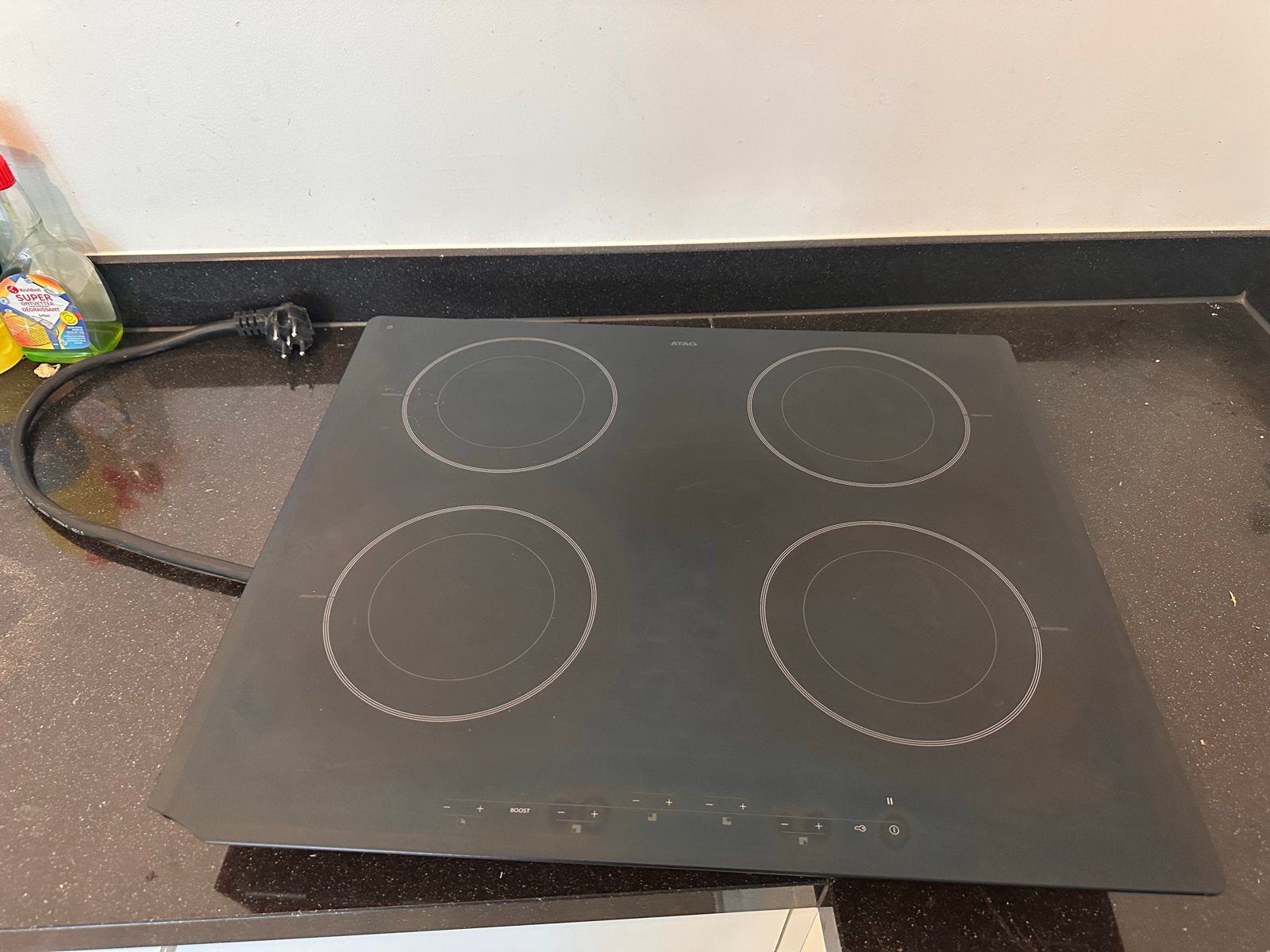 ATAG HI6271TUU/A1 Inductiekookplaat - 7,4 kW, Ophalen, Gebruikt, 4 kookzones, Inbouw