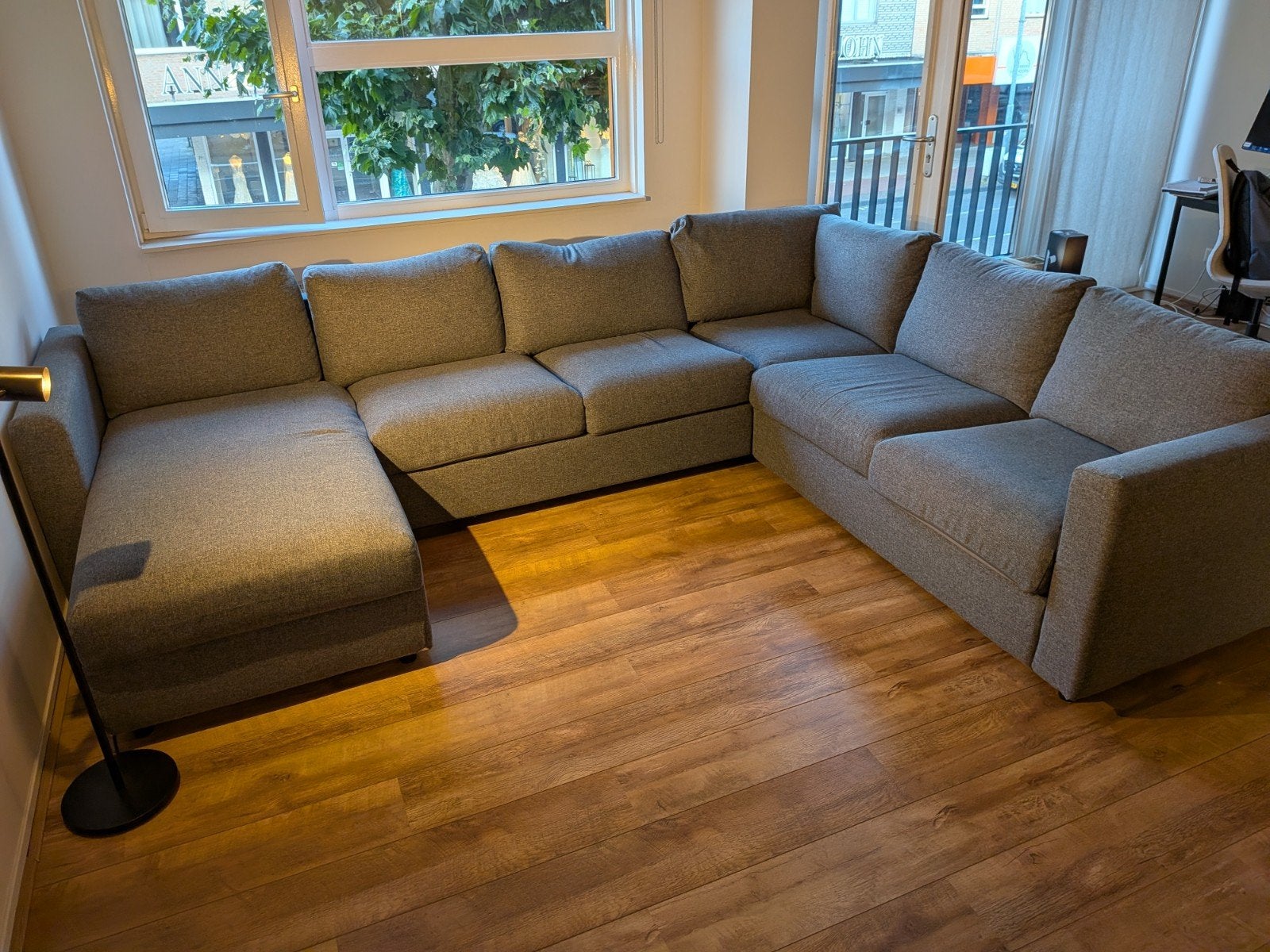 Als Nieuw IKEA VIMLE - Modulaire Bank met Chaise Longue, Huis en Inrichting, Ophalen, Modern, Scandinavisch, 300 cm of meer, Zo goed als nieuw