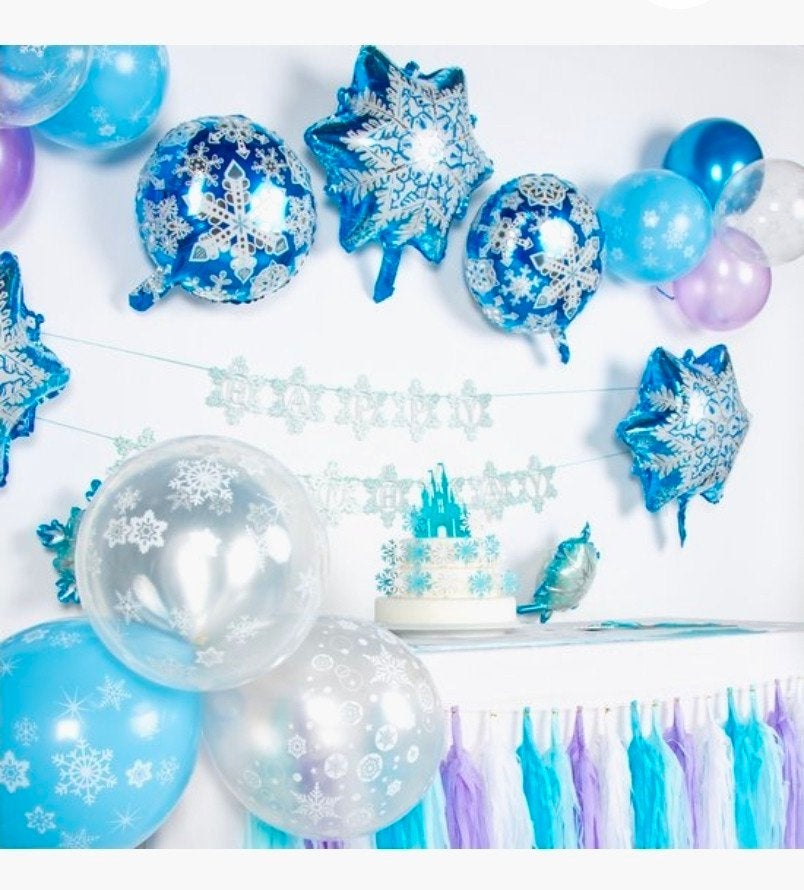 Frozen Verjaardag Slinger en Decoratie Set, Ophalen of Verzenden, Nieuw, Versiering, Verjaardag
