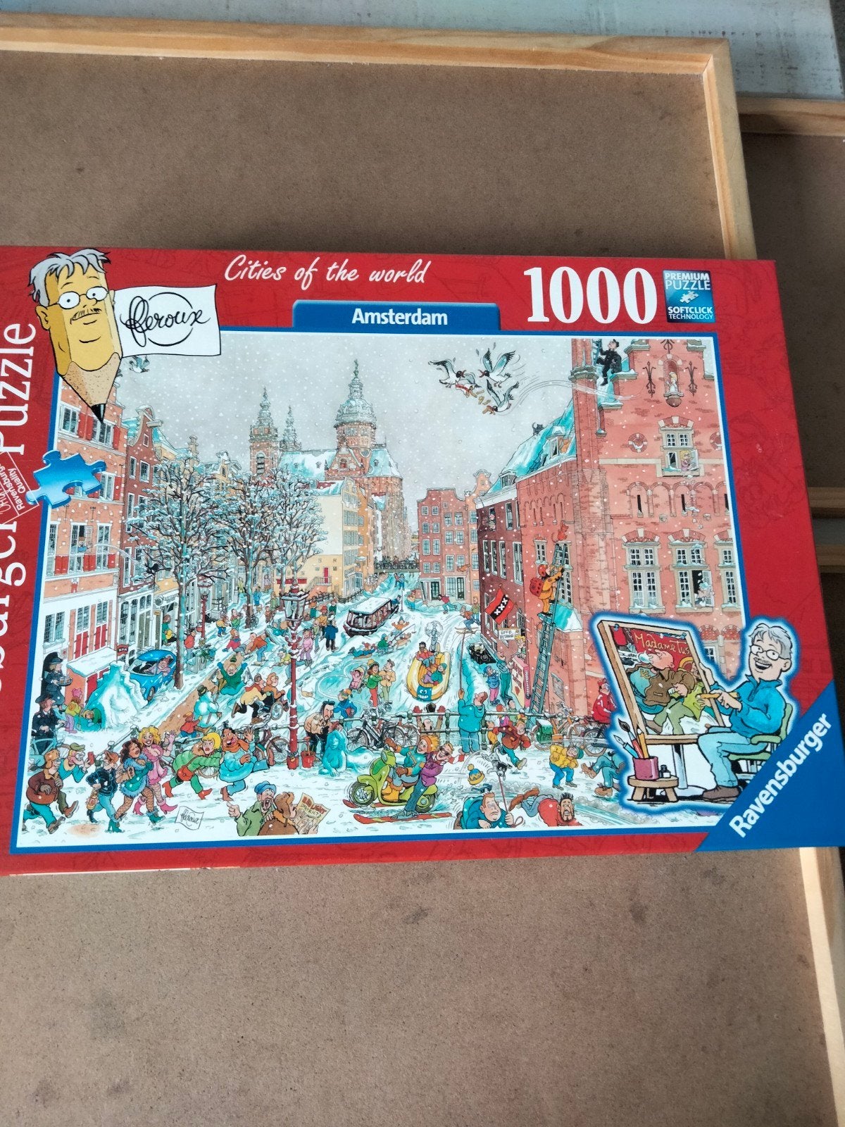 Ravensburger Cities of the World Amsterdam 1000 stukjes, Ophalen, 500 t/m 1500 stukjes, Gebruikt, Legpuzzel