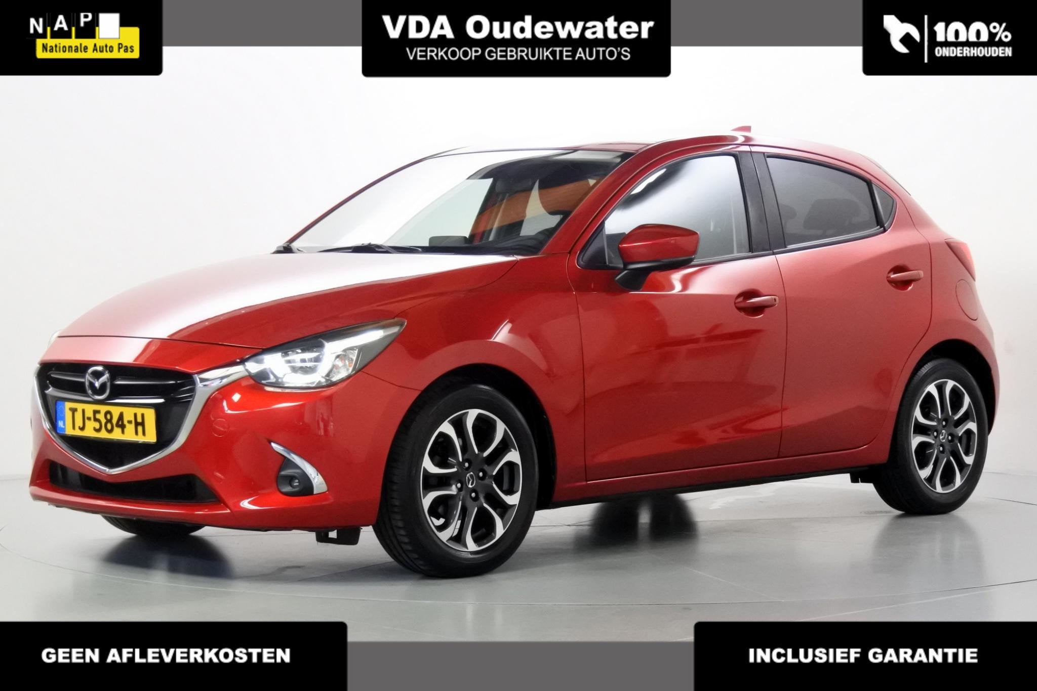 Mazda 2 1.5 90pk GT-M, Voorwielaandrijving, Dealer onderhouden, Stof, Gebruikt