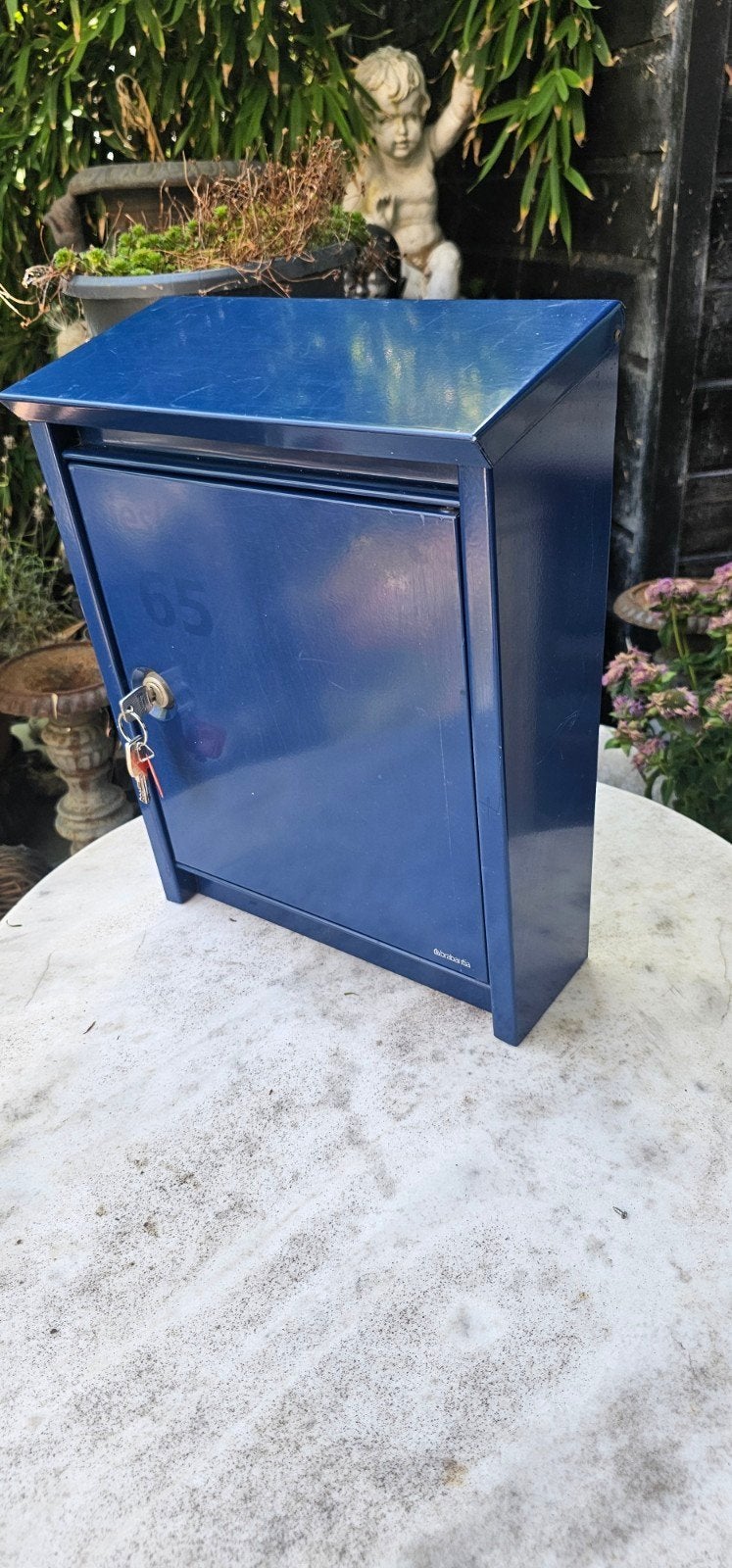 Brabantia brievenbus. Donkerblauw., Tuin en Terras, Brievenbussen, Ophalen of Verzenden, Gebruikt
