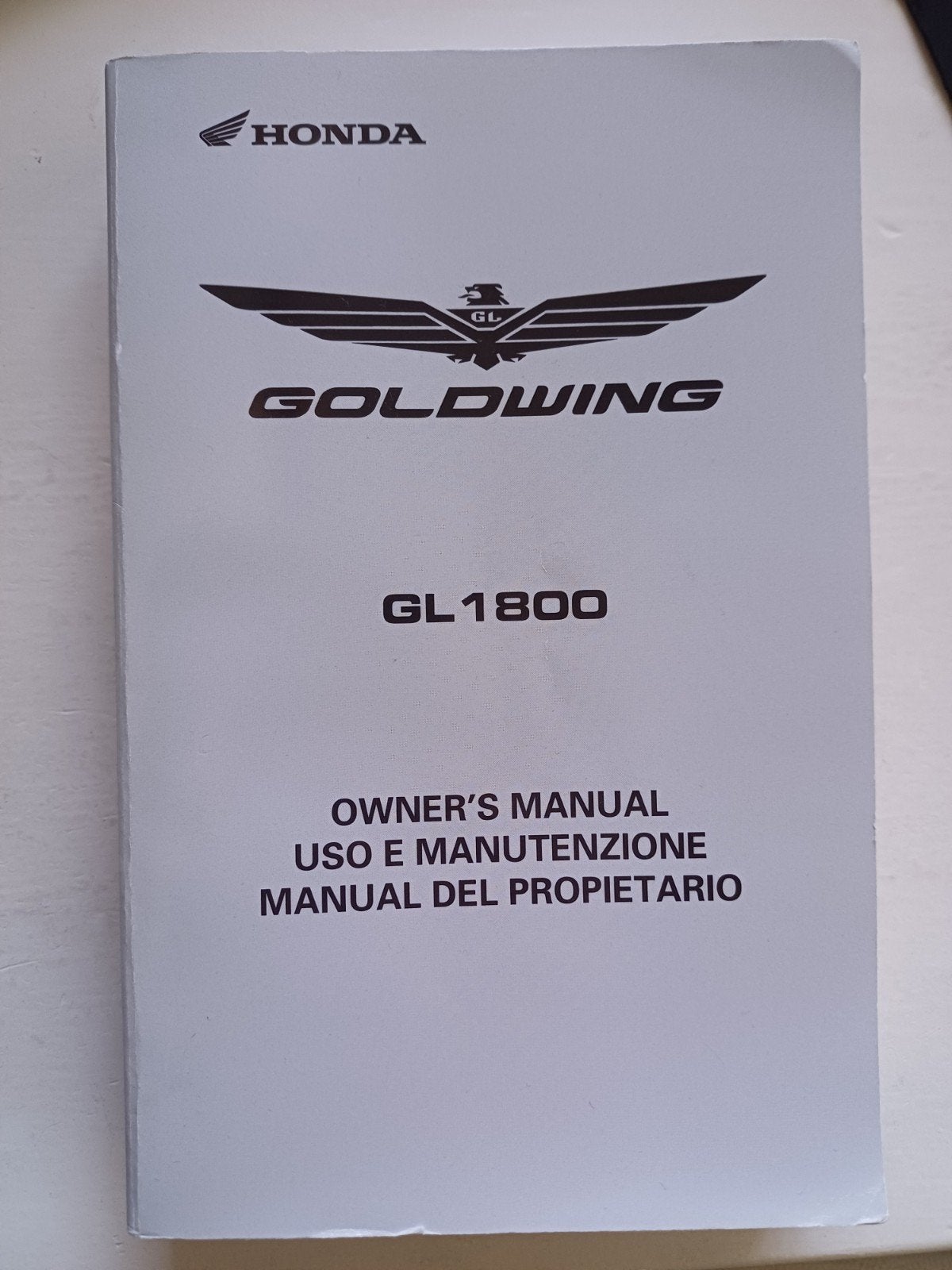 Honda Goldwing GL1800 Gebruikershandleiding, Motoren, Handleidingen en Instructieboekjes, Ophalen of Verzenden, Honda