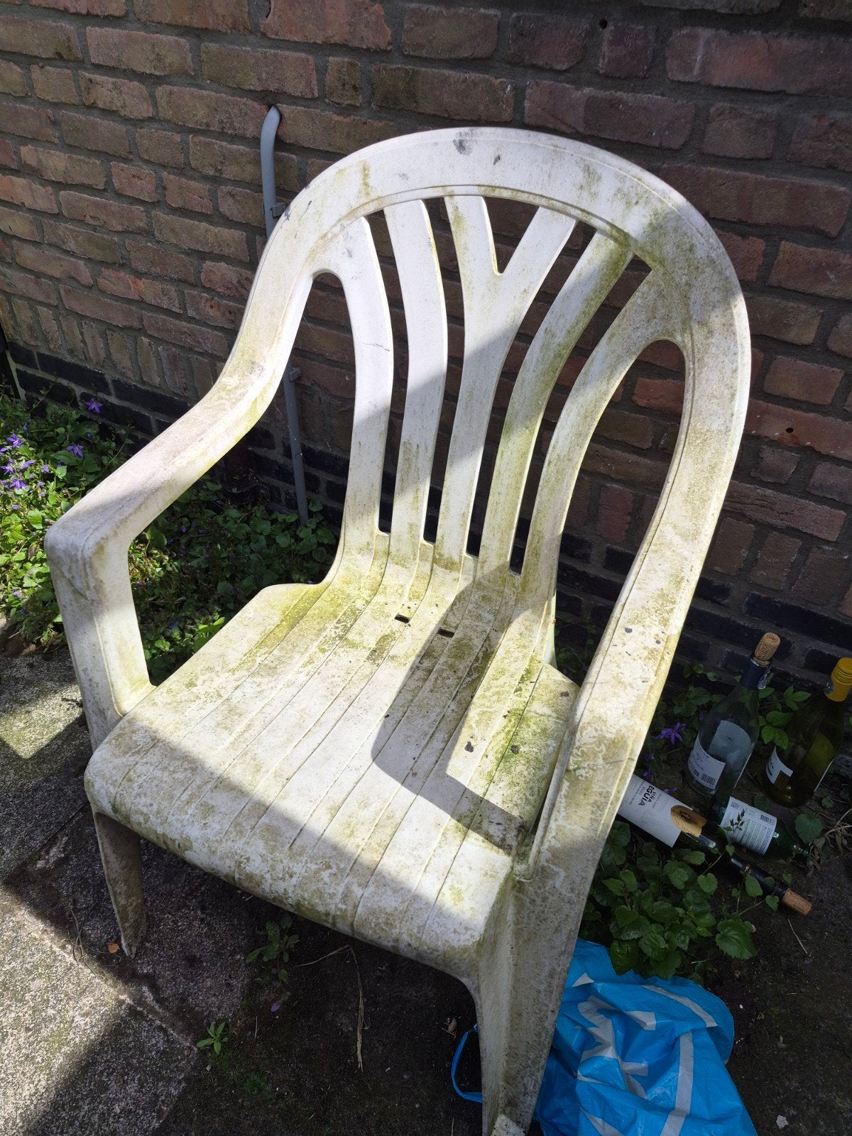 Gratis tuinstoel (zelf schoonmaken), Ophalen, Gebruikt, Kunststof