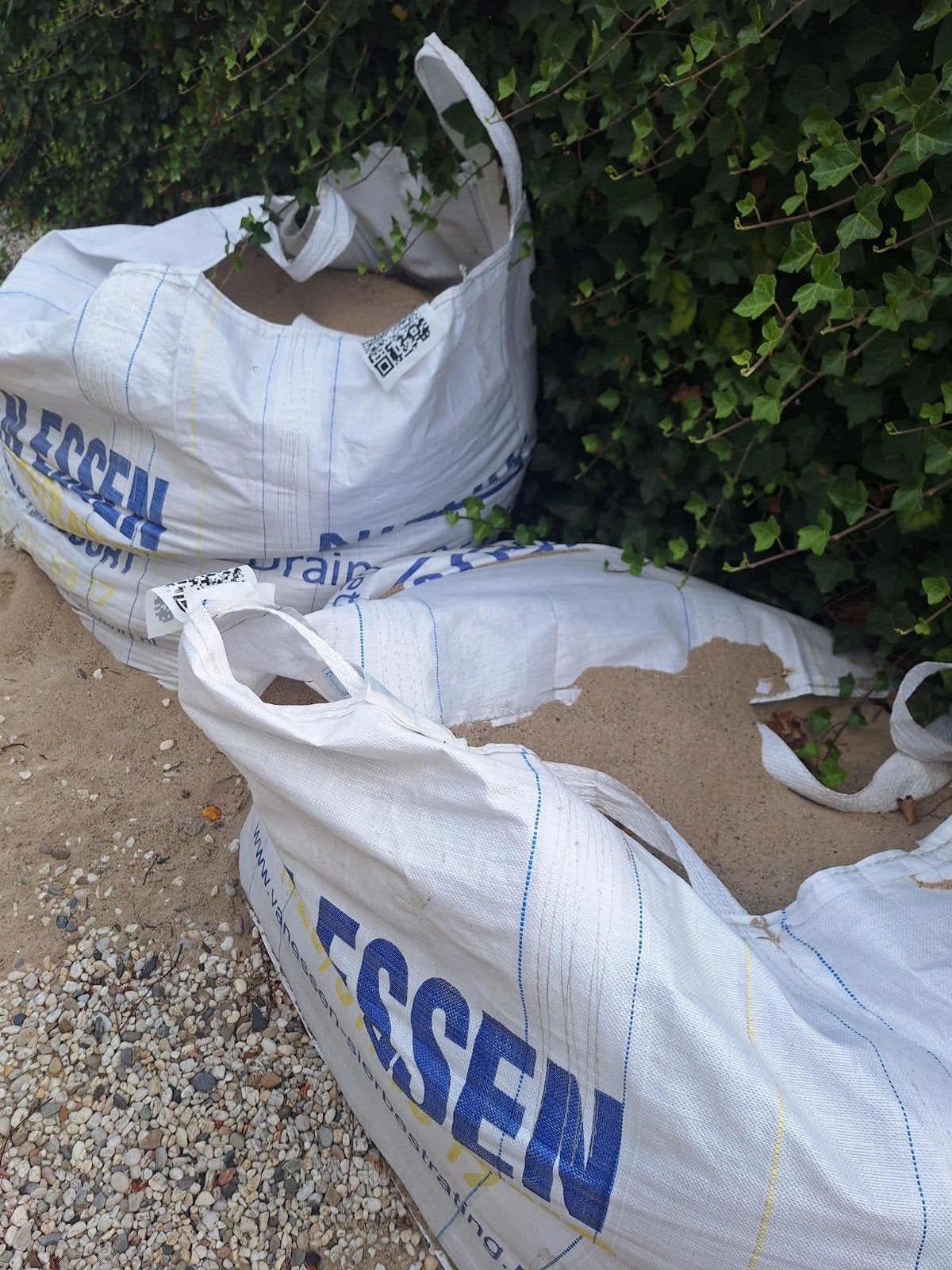 Big bags met zand - Ophoogzand/Straatzand, Tuin en Terras, Ophalen of Verzenden