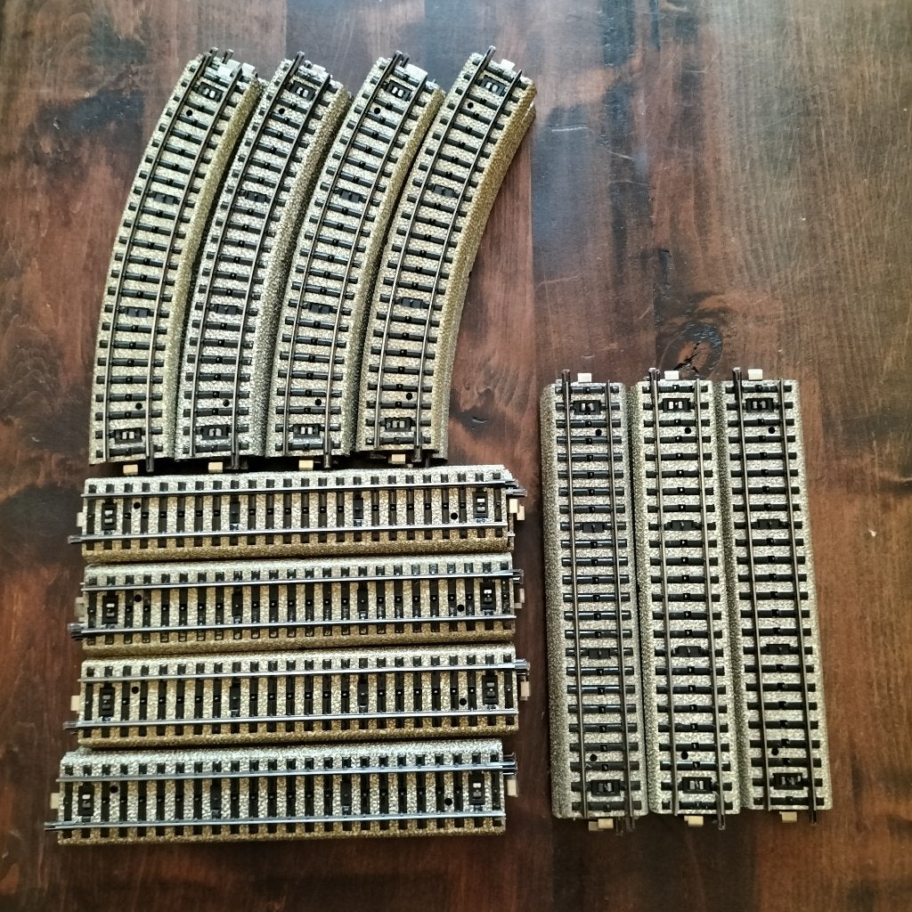 Marklin 5100 bocht 5106 recht rails M-rails HO set, Wisselstroom, Gebruikt, Rails, Ophalen of Verzenden