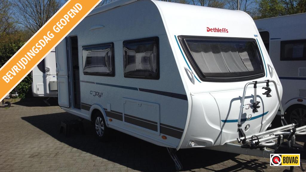 Dethleffs C'Joy 420 QSH Met Mover & Lithium accu, Schokbreker, Treinzit, Dethleffs, 5 tot 6 meter