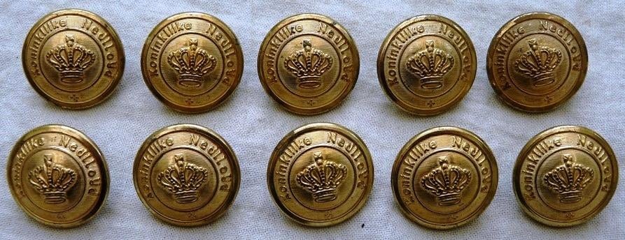 Knopen Lotje, Koninklijke Nedlloyd, 24mm, 10 stuks.(Nr.7), Verzamelen, Ophalen of Verzenden, Gebruikt, Motorboot, Gebruiksvoorwerp