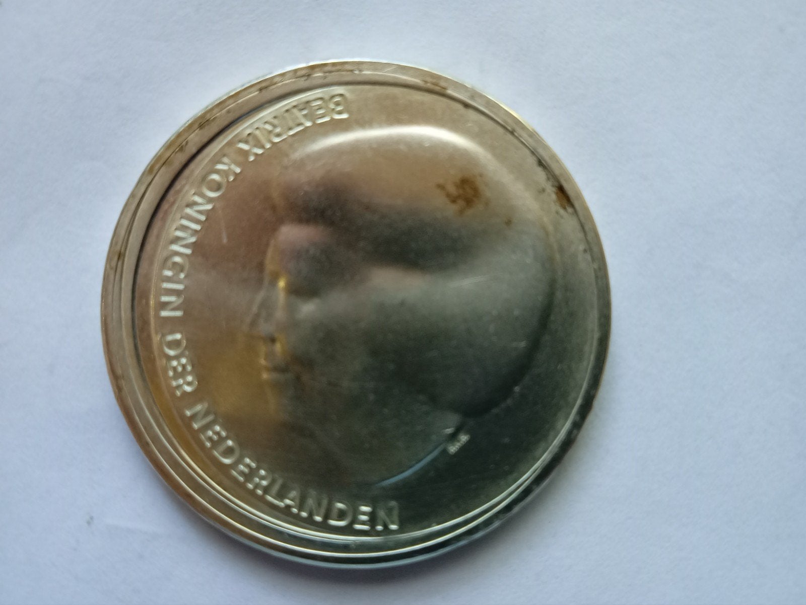 Zilveren 10 Gulden., Postzegels en Munten, Munten | Nederland, Verzenden, Koningin Beatrix, Zilver, Losse munt