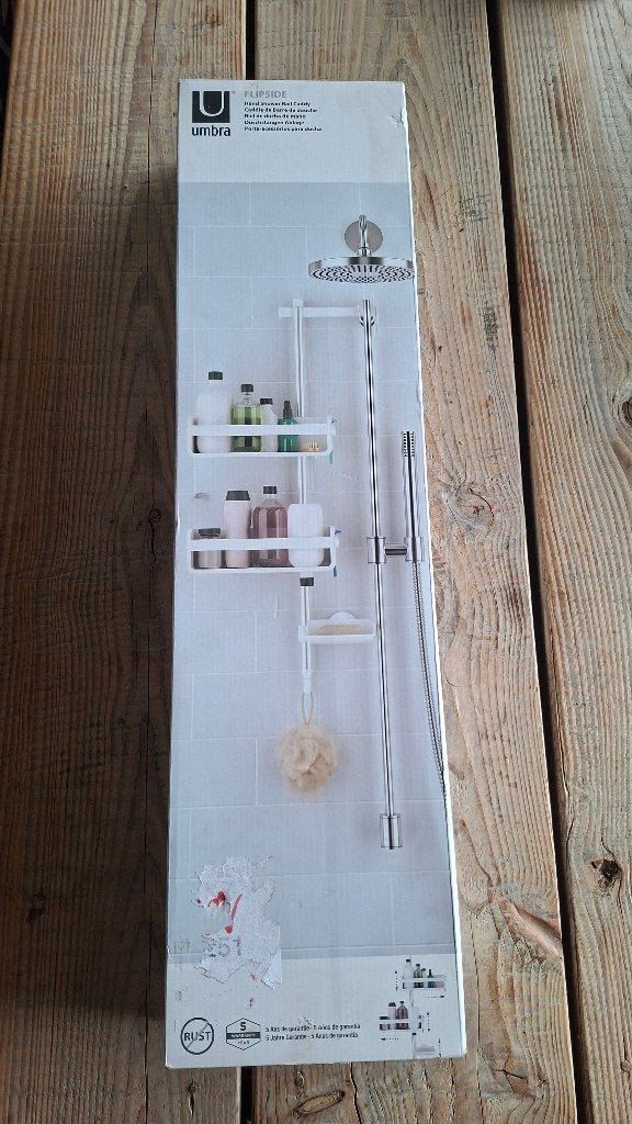 Handig UMBRA Flipside douche rekje zeeprekje shampoo enz..., Huis en Inrichting, Nieuw, Ophalen of Verzenden, ,, ,
