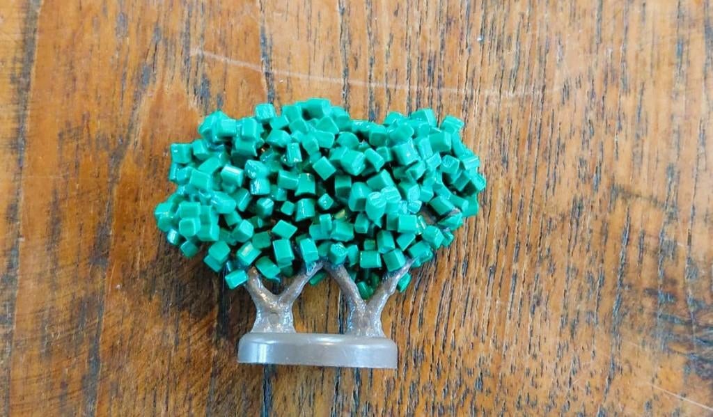 Lego 1972 Plant, Tree Granulated Bush with 2 Trunks, Ophalen of Verzenden, Zo goed als nieuw, Complete set, Lego