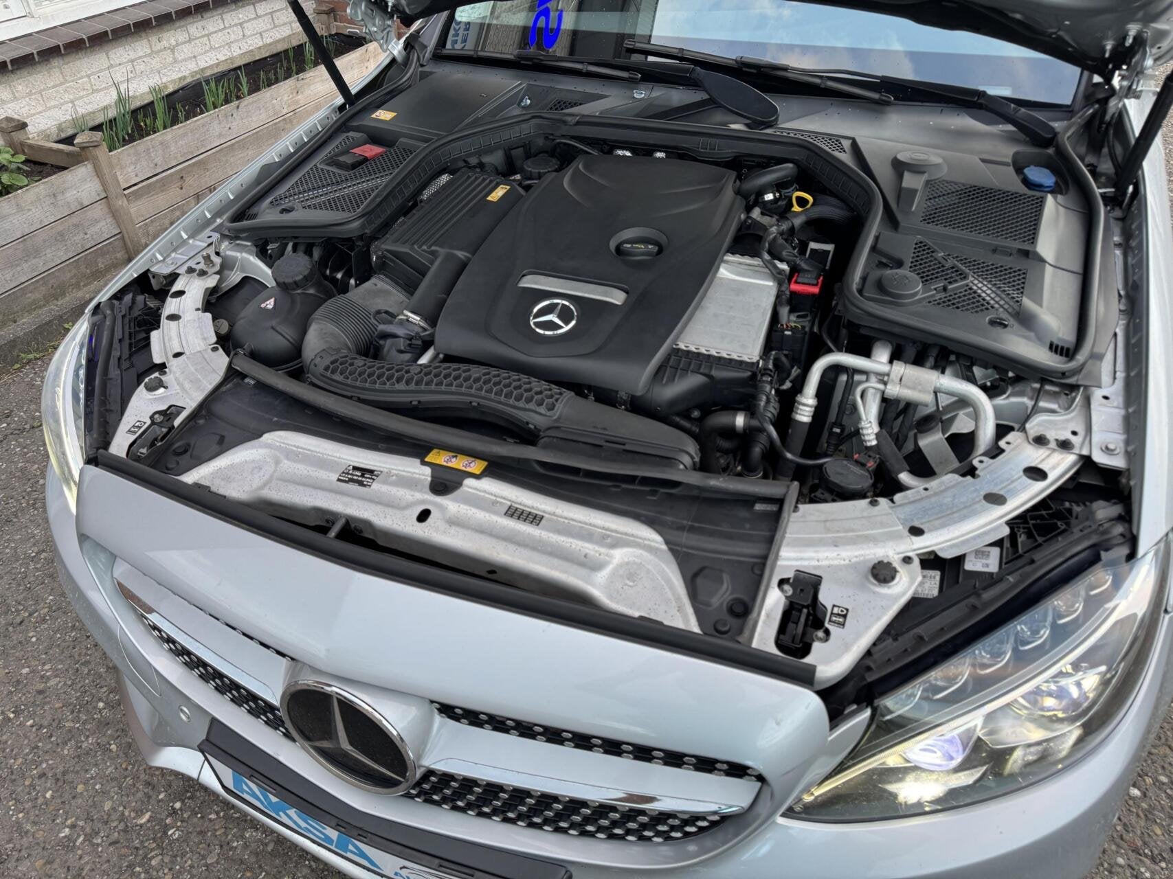 Mercedes C-klasse 200 Prestige Pano Camera Garantie Leder Bl, Auto's, Automaat, Euro 6, 4 cilinders, Automatische klimaatregeling