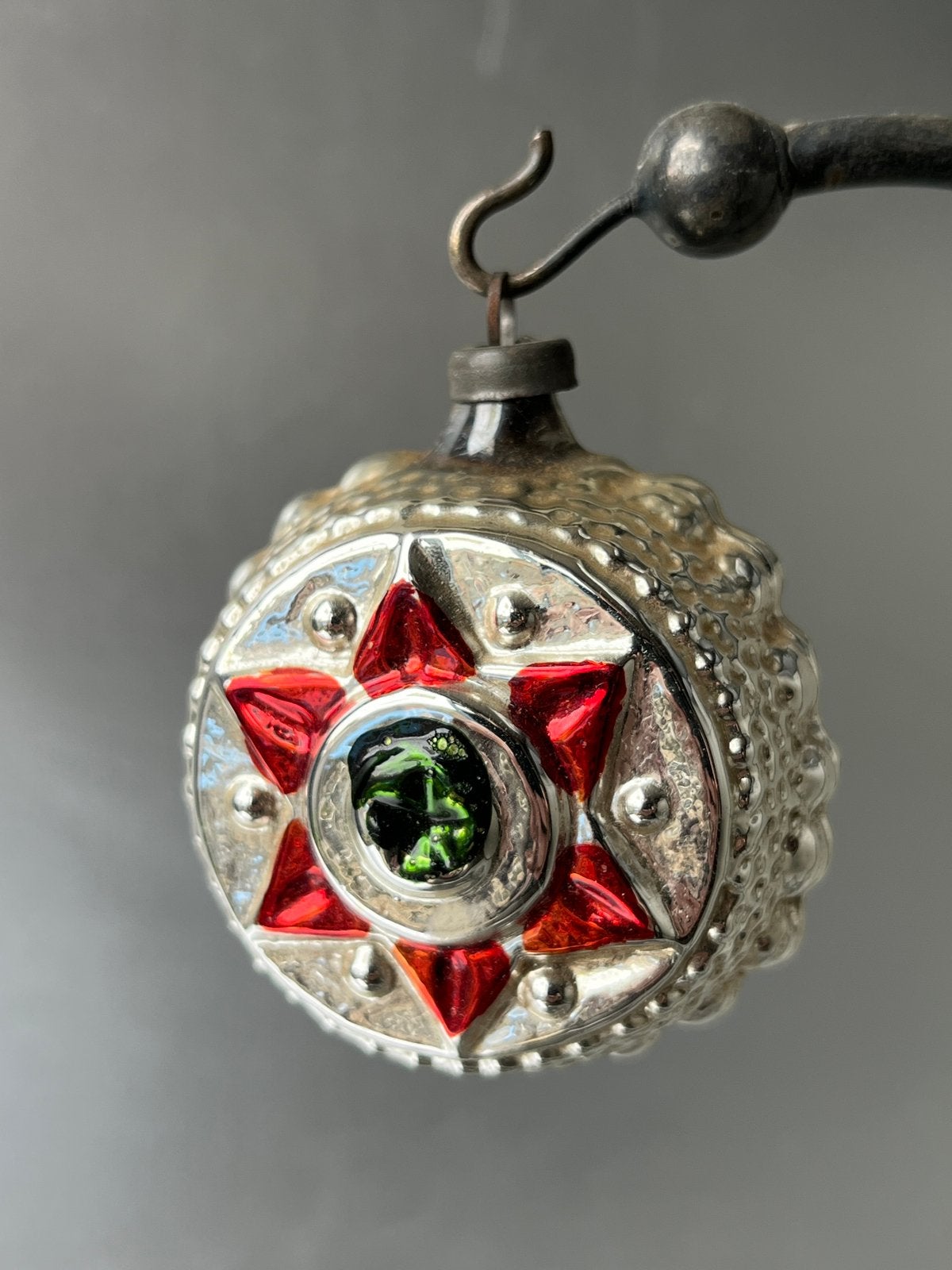 Oude glazen kerstbal (nr.10), Gebruikt, ., Ophalen of Verzenden, .
