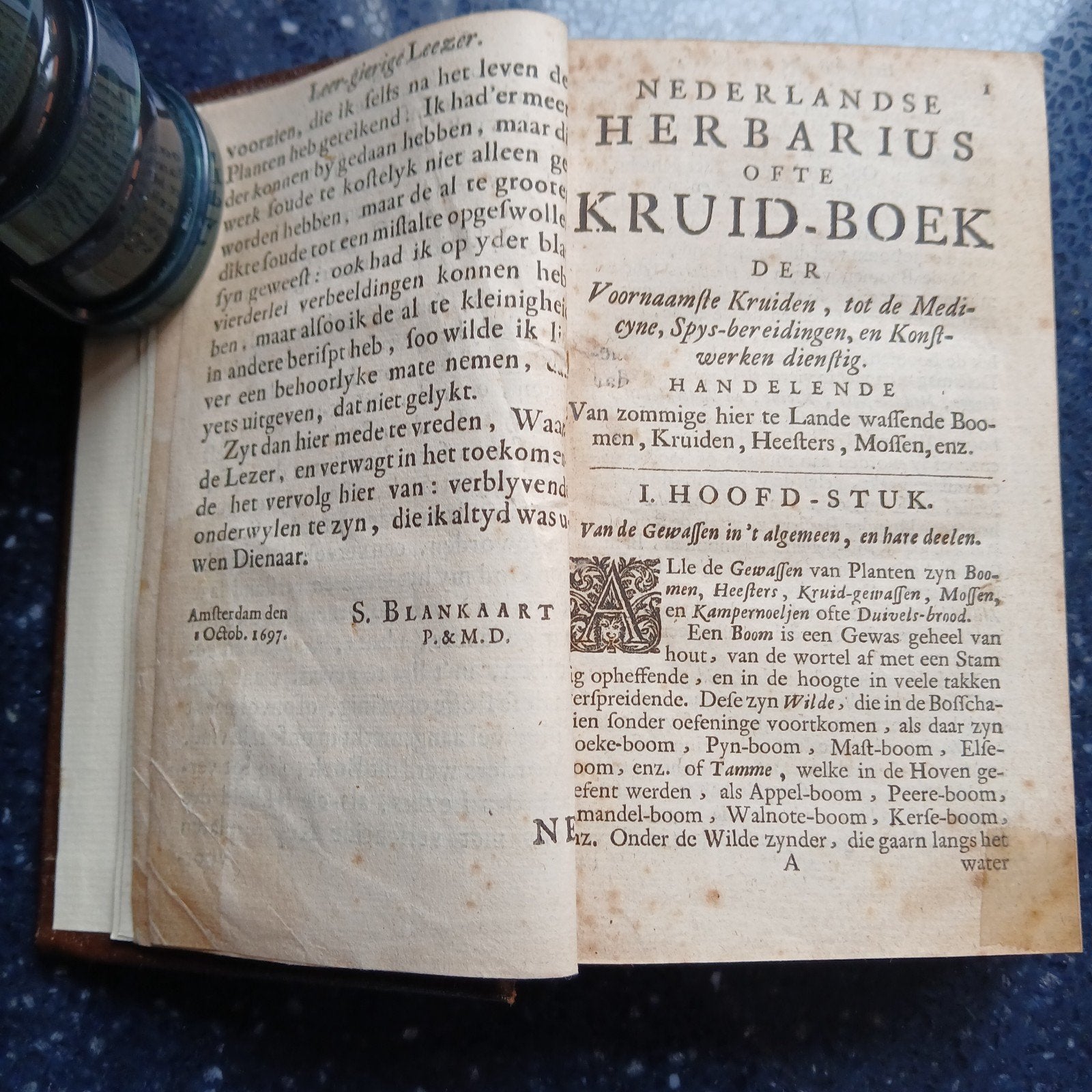 Nederlandsche Herbarius of Kruid-Boek - S. Blankaart (1697), Ophalen of Verzenden, S. Blankaart