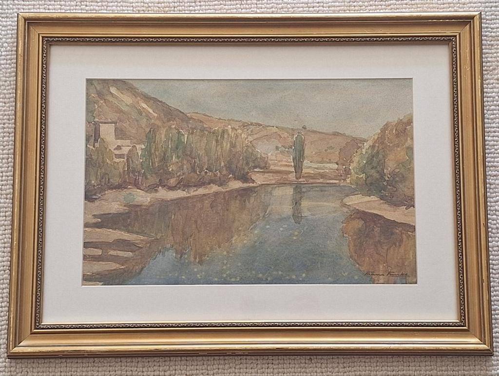 aquarel van Frans Funke, Ophalen