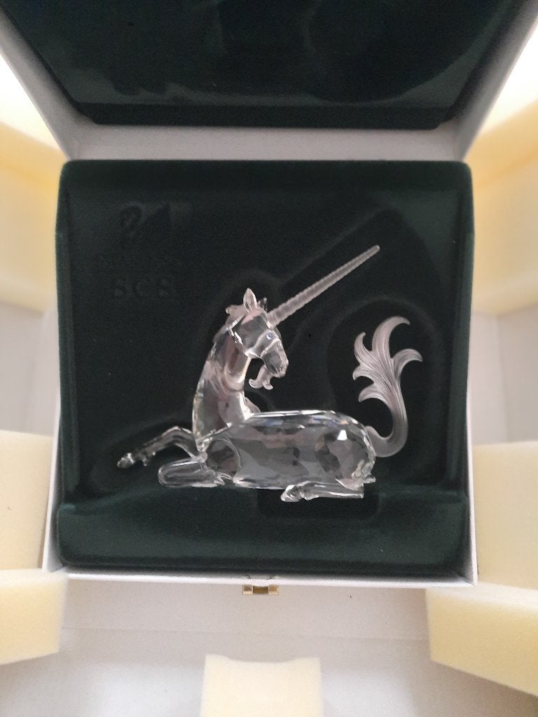 Swarovski. Unicorn in box en met certificaat, Ophalen of Verzenden, Nieuw, Figuurtje