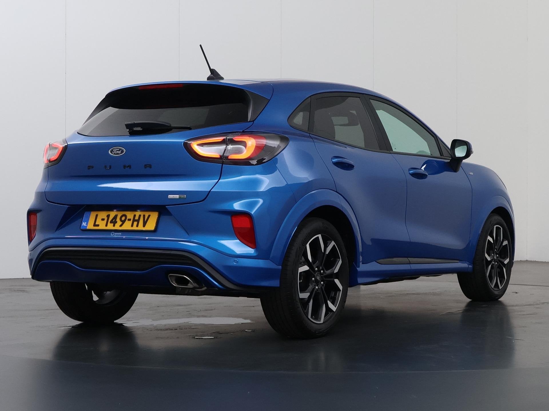 Ford Puma 1.0 EcoBoost Hybrid ST-Line X | Trekhaak Afneembaa, Auto's, Voorwielaandrijving, Automatische klimaatregeling, Blauw