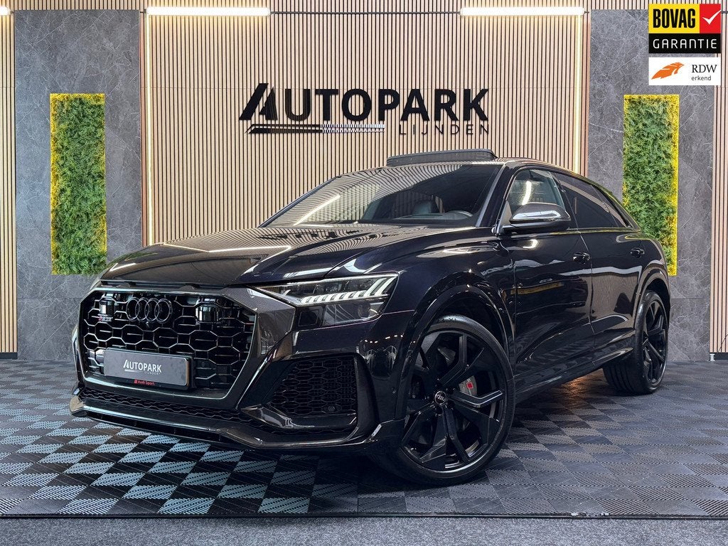 Audi RSQ8 4.0 TFSI RS Q8 quattro PANO|CARBON|KERAMISCH|B&O|M, Gebruikt, 600 pk, Zwart, Bedrijf