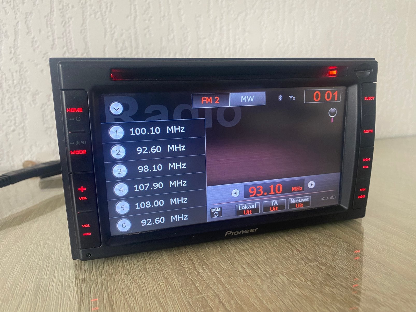 Pioneer F550BT radio cd usb Bluetooth touchscreen etc., Ophalen of Verzenden, Gebruikt