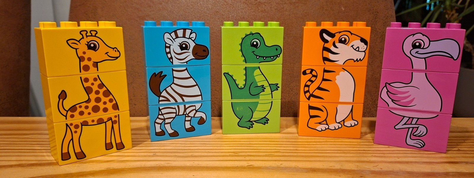 LEGO Duplo Dieren Puzzel Blokken Set (5 stuks), Ophalen, Gebruikt, Overige merken