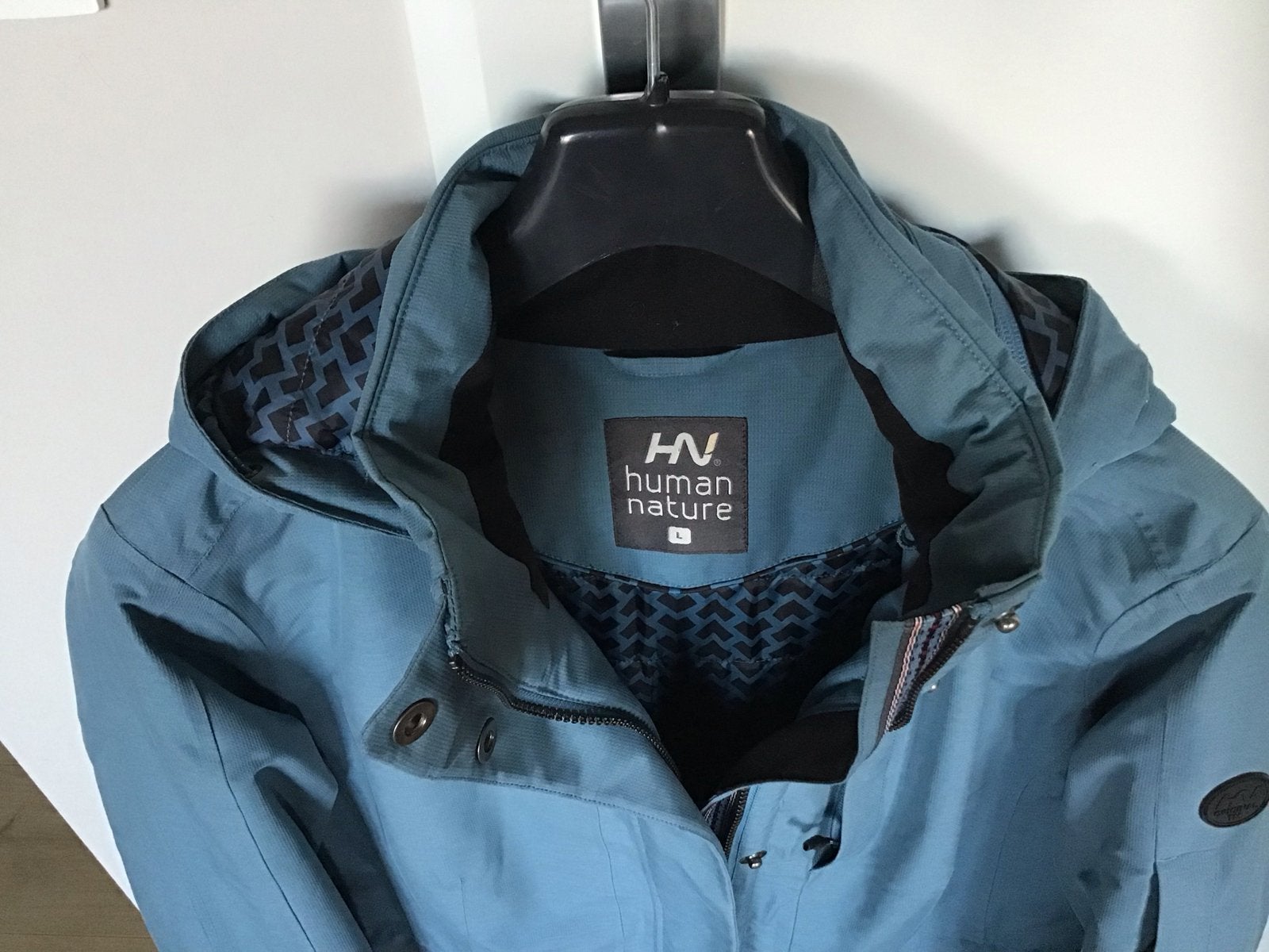 Human Nature Parka - Petroleum Blauw - Maat L (40-42), Kleding | Dames, Ophalen of Verzenden, Zo goed als nieuw, Maat 42/44 (L)