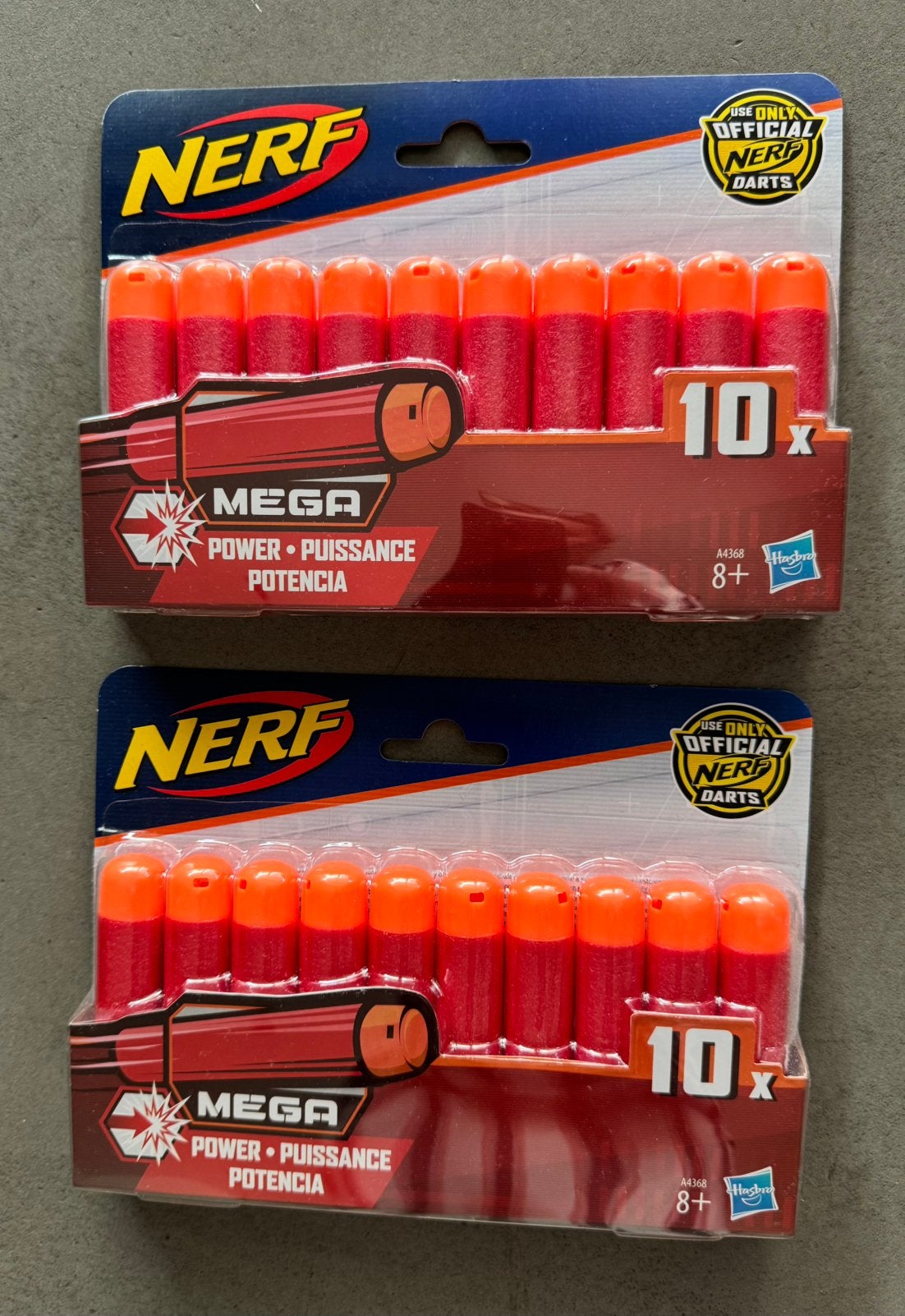 Nerf darts MEGA / ACCUSTRIKE MEGA origineel, nieuw 2x10 st, Ophalen of Verzenden, Nieuw