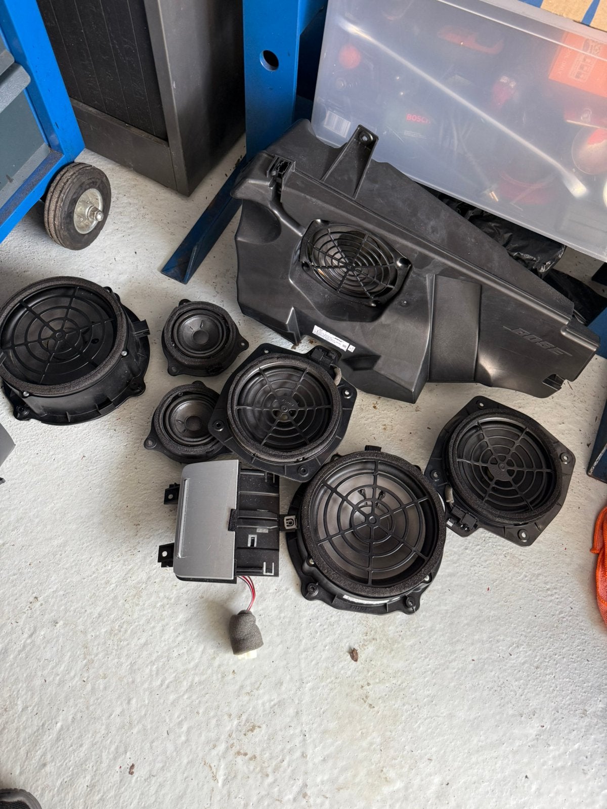 Audi TT 8j Bose speakerset., Ophalen, Gebruikt
