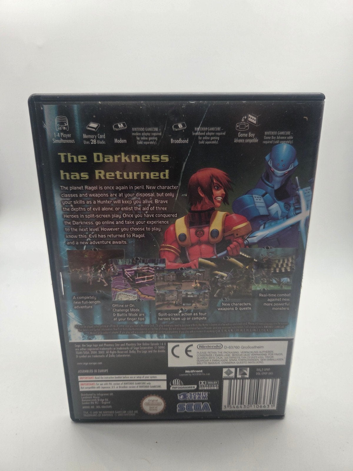 Phantasy Star Online Episode I & II - Nintendo GameCube, Gebruikt, Sega, Eén computer, Role Playing Game (Rpg)