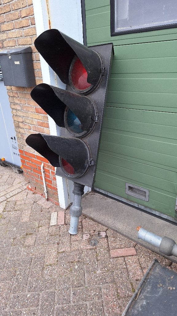 Stoplicht - Vintage Verkeerslichten mancave, Ophalen, Gebruikt, Lichtbak of (neon) lamp, Industriepark 2a 9351PA Leek